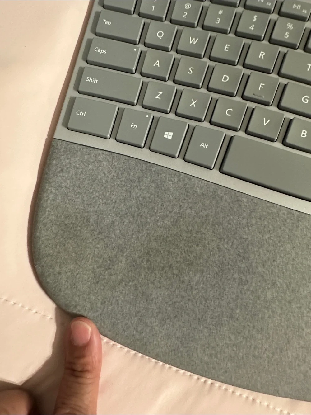 Microsoft Surface Wireless Ergonomic Gray Keyboard with Integrated Wrist Rest